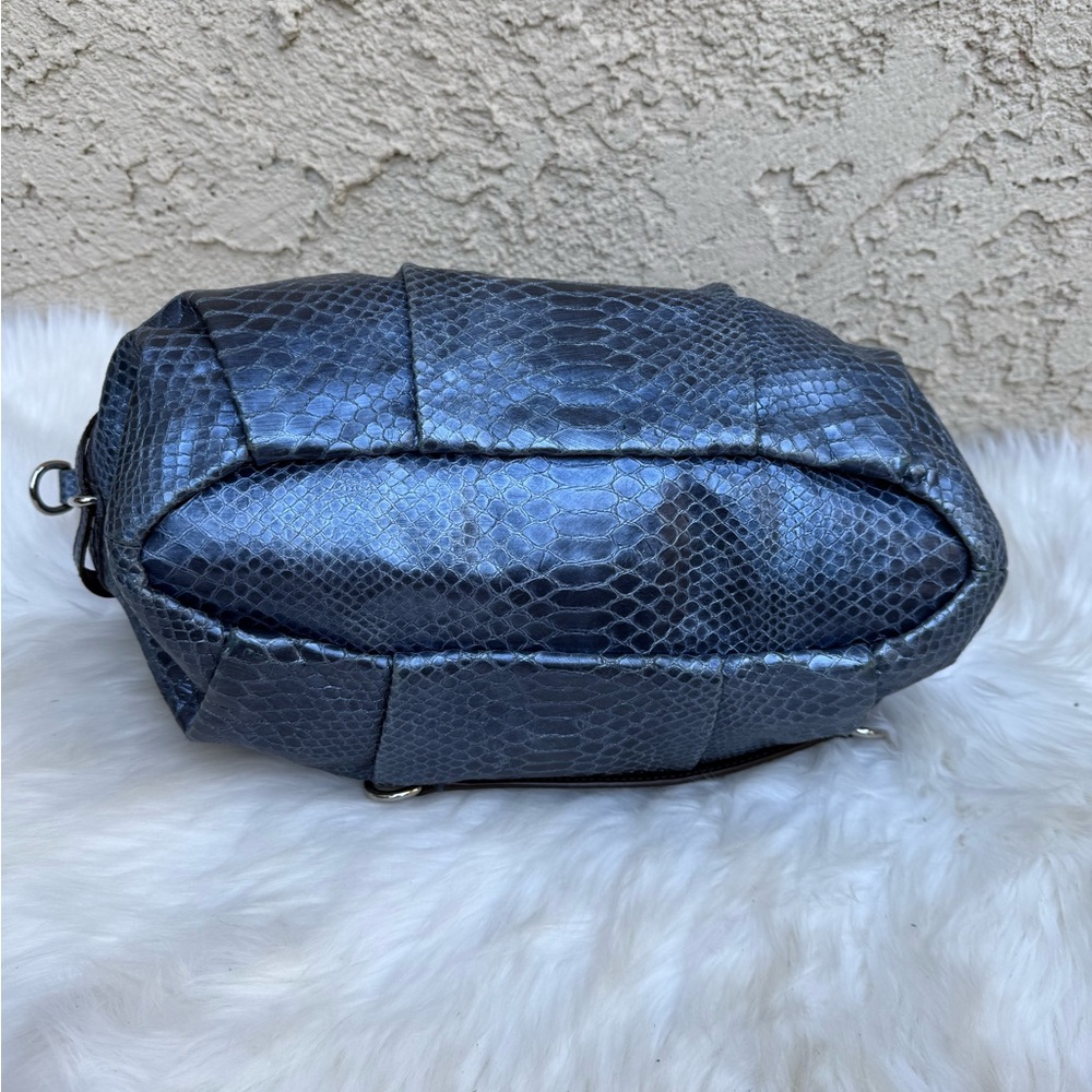 Coach Madison Blue Python Crossbody W/ Dustbag - image 7